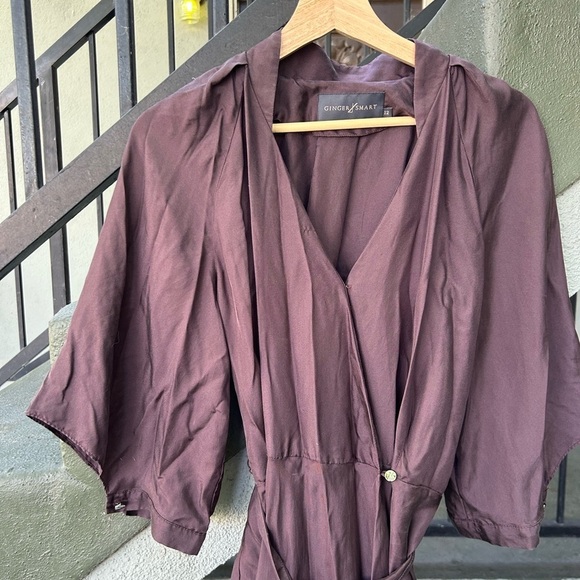 Ginger & Smart Beloved Midi Wrap Dress Silk Wedding Guest Mother of the Bride 12 - Picture 7 of 10